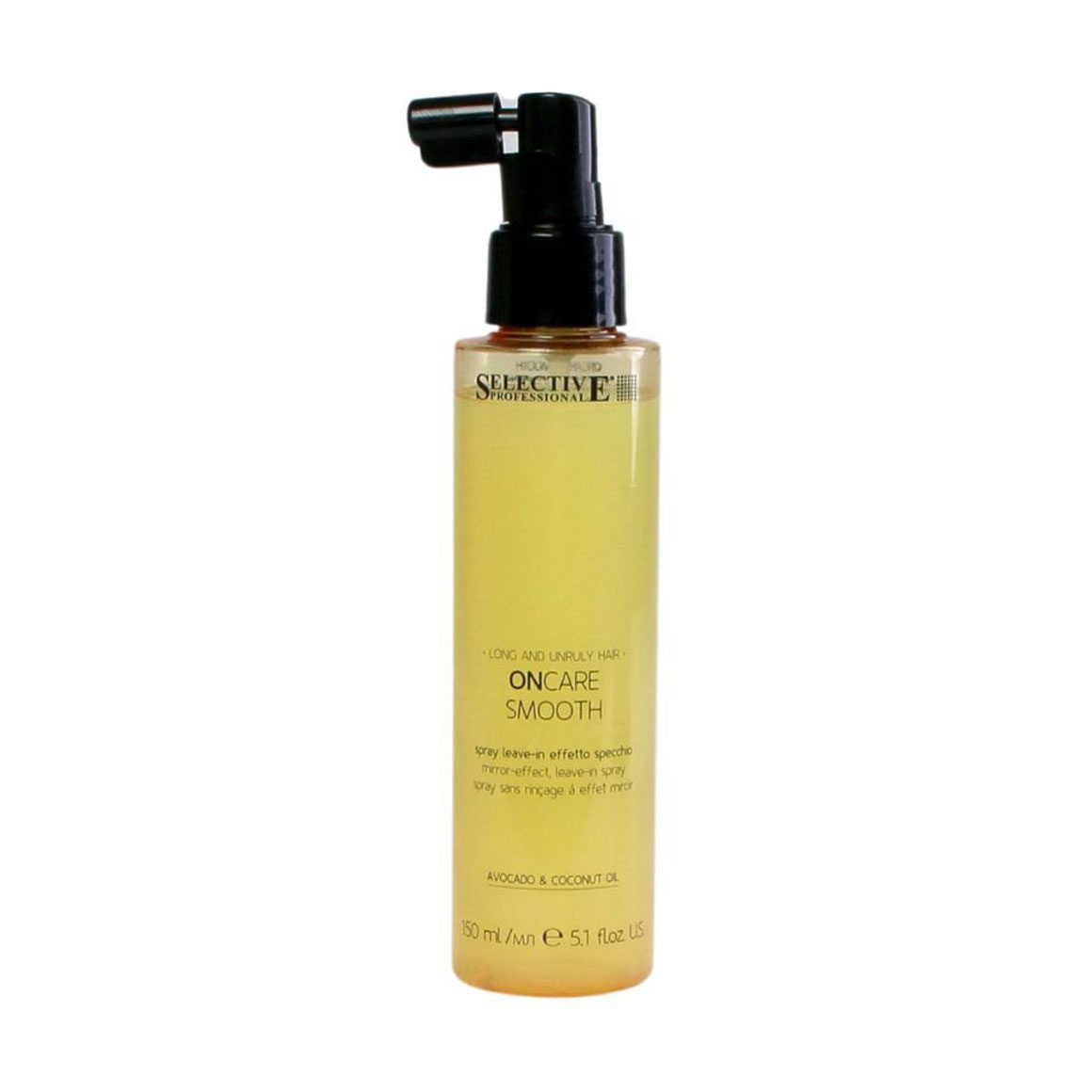Незмивний спрей Selective Professional OnCare Smooth Leave-In Spray для миттєвого надання дзеркального блиску та гладкості волоссю, 150 мл
